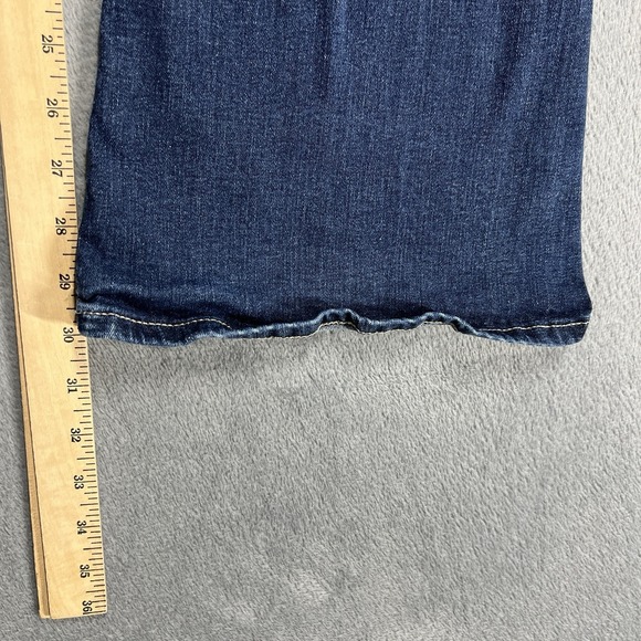 Lucky Brand Jeans Womens 30 Blue Stevie Flare High Rise Dark Wash Stretch Denim - Picture 8 of 11